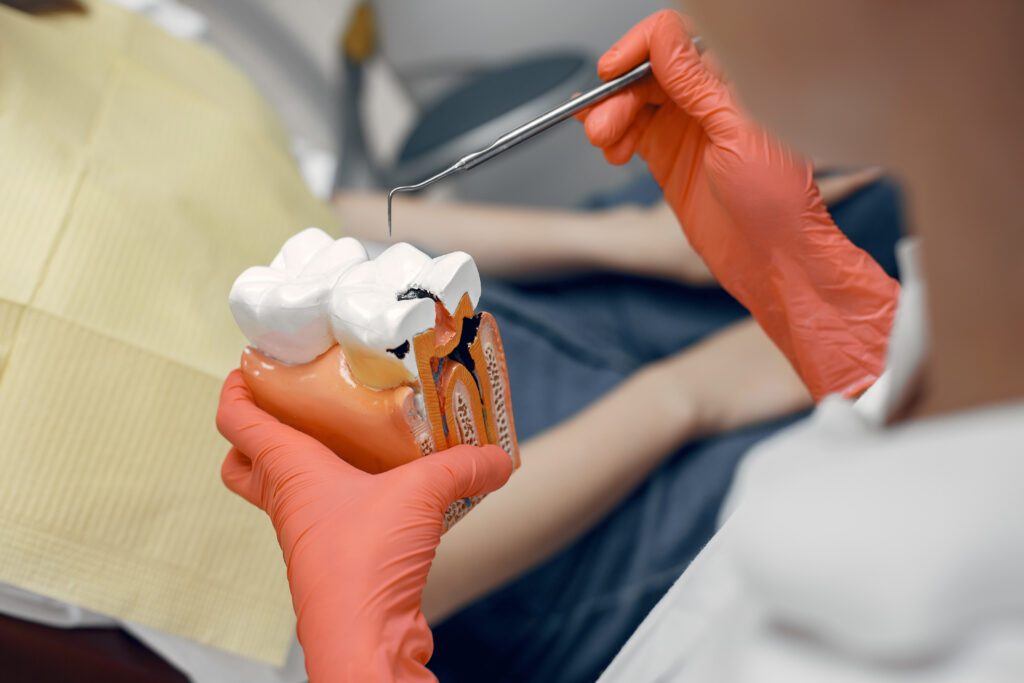 Dentist at Island Park Dental performing root canal treatment in Ottawa