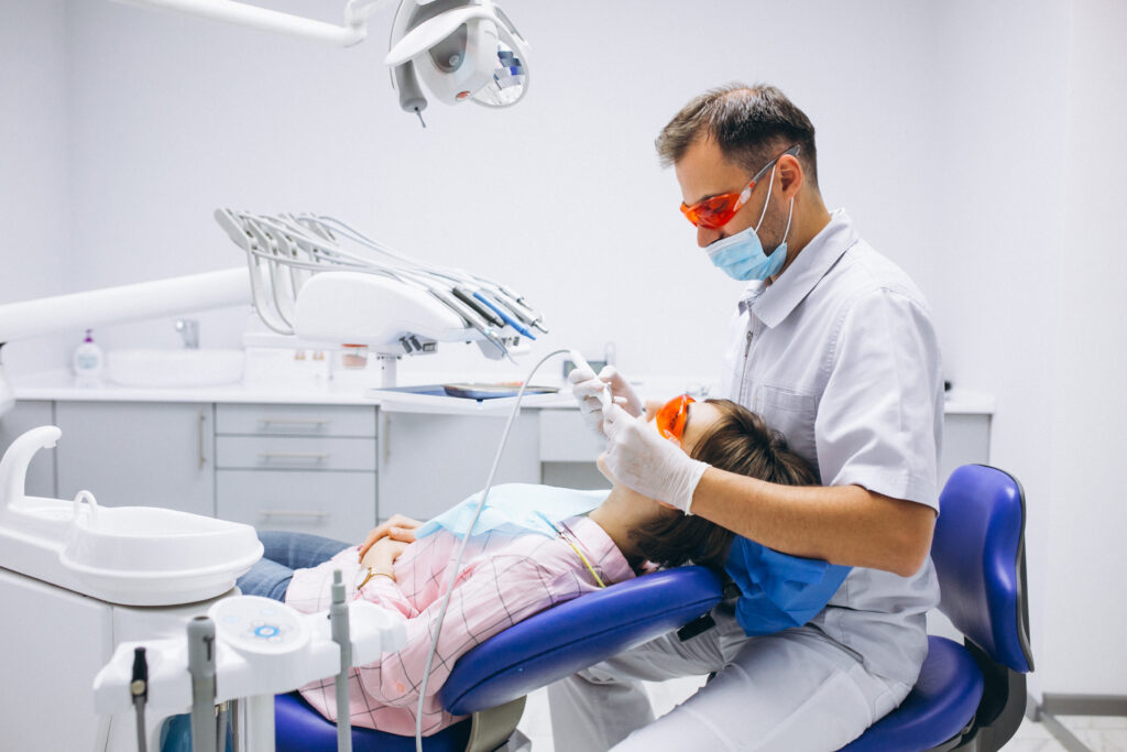 Patient receiving dental care at Island Park Dental in Ottawa